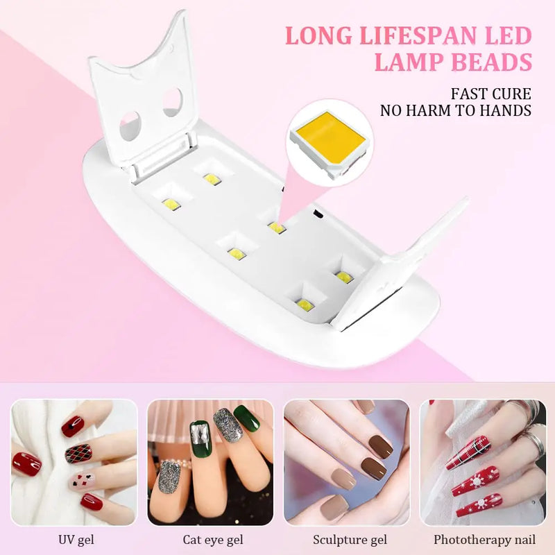 . "Lâmpada LED 60/120s: Iluminação profissional para cura de unhas em gel."